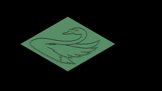 Elegant Swan Wall Decor Mold