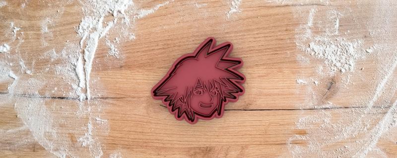 Sora cookie  cutter from Kingdom Hearts