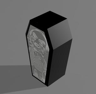Coffin Lithophane Jigsaw led light box