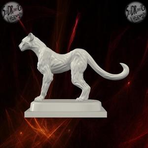 African Cheetah Standing Sculpture – SoliDRawinGs SG886