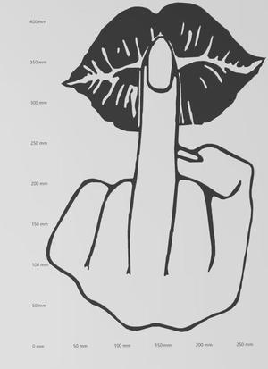 Wandtattoo mit .... Finger