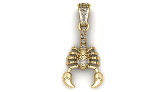 Pandinus Scorpion Pendant  3D Printable Model