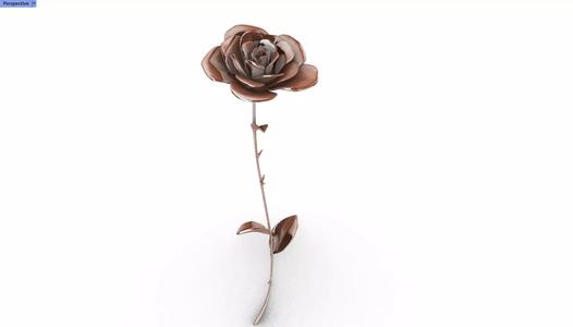 Rose Flower 3D model Jewelry