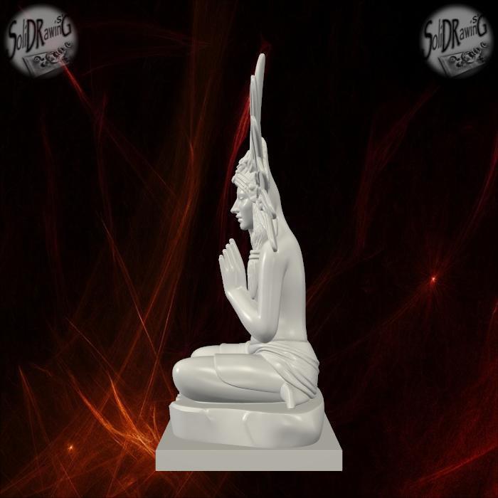 Native Woman in Sacred Prayer – SoliDRawinGs SG910