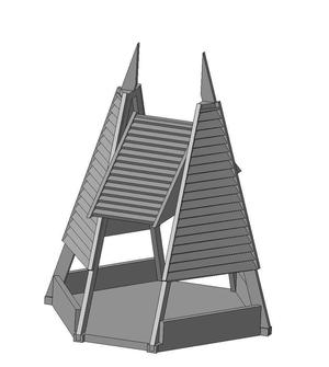 Type 3 commuter bus stop project for 10 persons (Gazebo type)