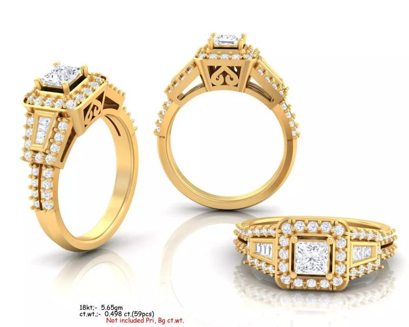 H stern luxury diamond ring