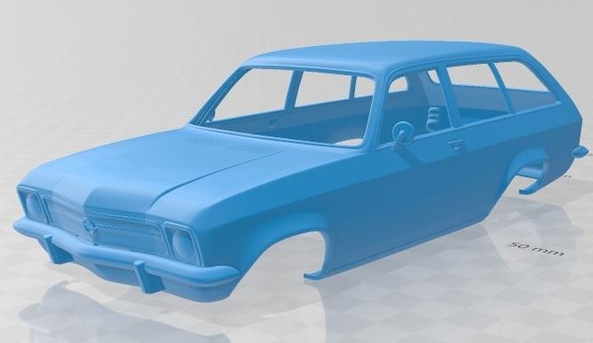 Opel Ascona Voyage 1970 Printable Body Car