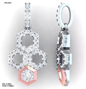 round diamond pendant