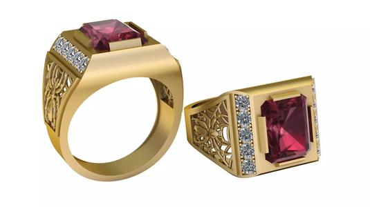 Kings Legacy Signet Ring 3D Printable Model