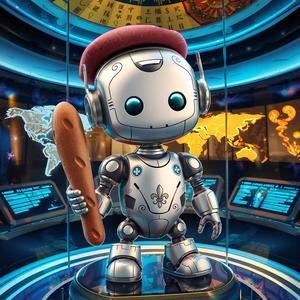 RoboBaguette – French Bot Figurine