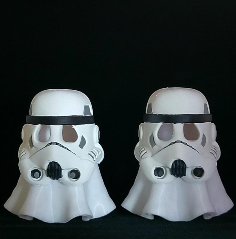 Glowie dresses up as STORMTROOPER