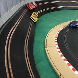 45 degree bank HALF STRAIGHT compatible with Scalextric slot car track