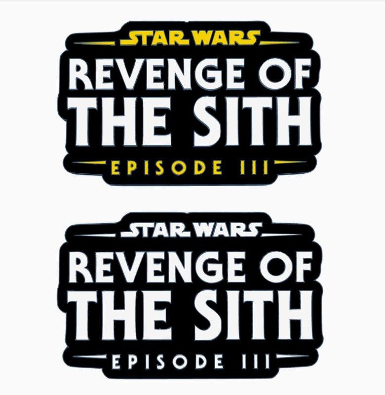 STAR WARS - REVENGE OF THE SITH - EPISODE III Logo Display by MANIACMANCAVE3D