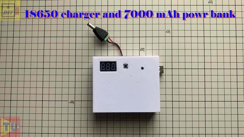 18650 recharger and 7000 mAh power bank