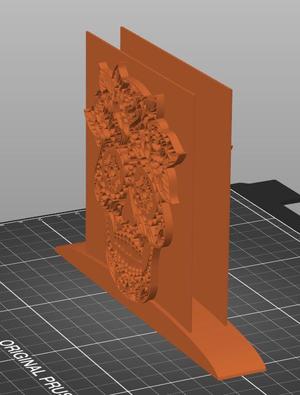 napkin ring with catrina image