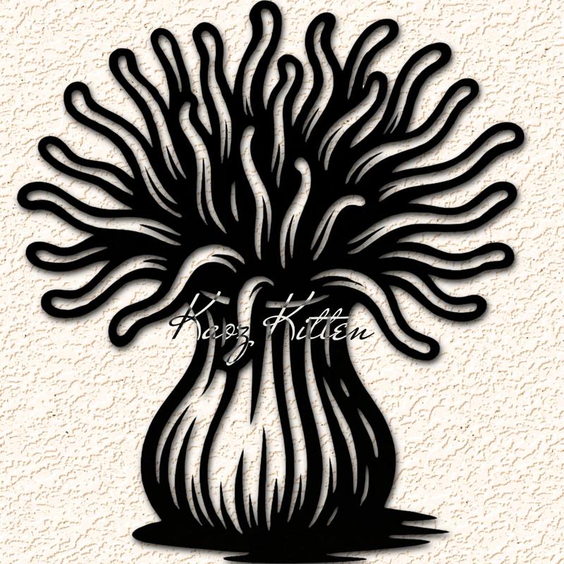 Abstract Plant Vase Exotic Wall Art Home Decor