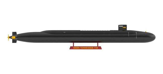 SUBMARINE USS TENNESSEE SSBN 734 - 1/350 High Quality