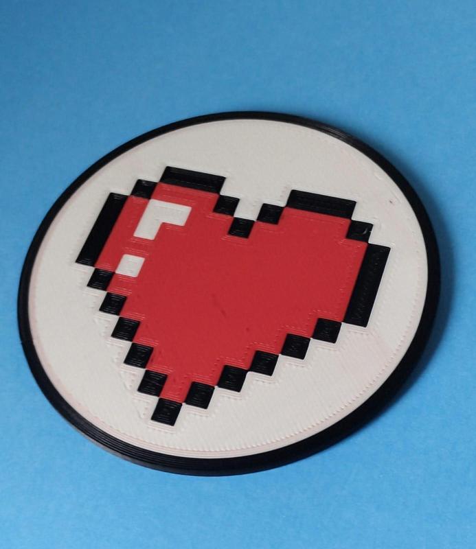 Minecraft Heart Coaster