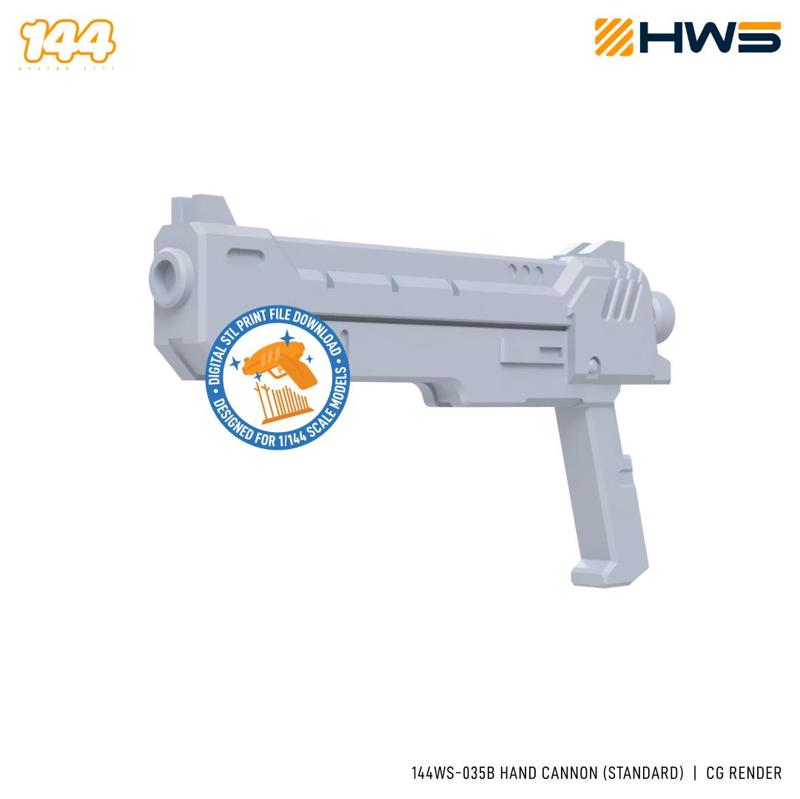 144WS-035B Hand Cannon (Standard). Custom Option Parts for 1/144 Scale Model Kits.