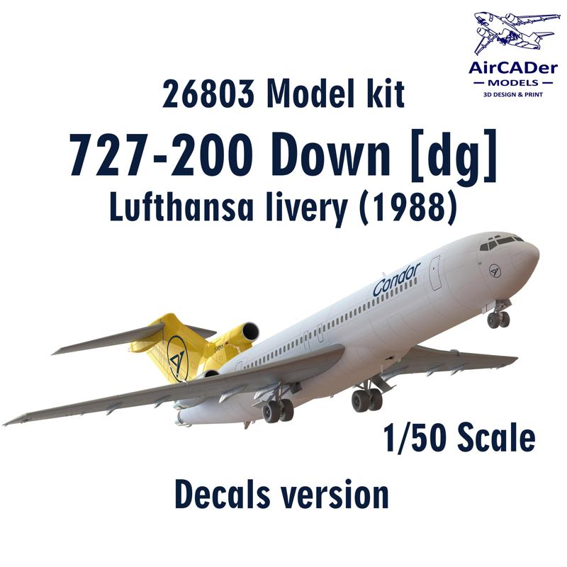 26803 Model kit 727-200 Down scale 1/50
