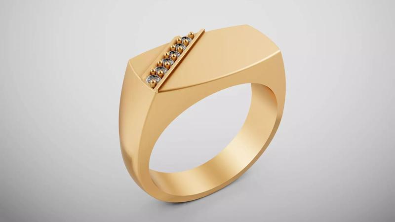 Man Wedding Engagement Luxury Ring