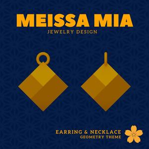 02. Rhombic Dodecahedron - Faceted Elegance – 3D Print File for Catalan Earrings & Necklace - Catalan Solids Earring - Geometric Earring - Sacred Geometry Necklace Fashion Statement - Archimedean solids