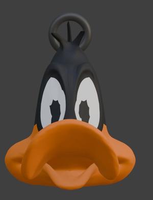 Daffy Duck Head Keychain - Looney Tunes Iconic Character - Looney Tunes - Ready to Print