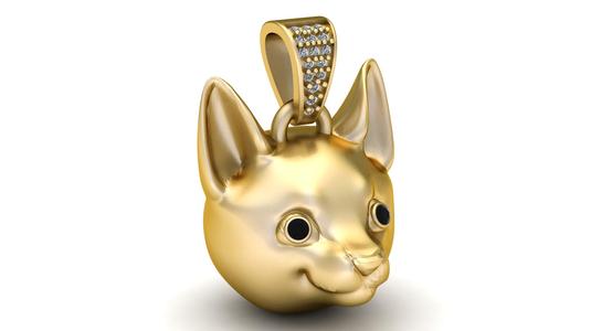 Chihuahua Dog Pendant 3D Printable Model