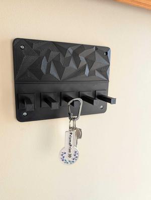 Minimalist Low Poly Wall Key Holder : Minimalist Low Poly Wall Key Holder