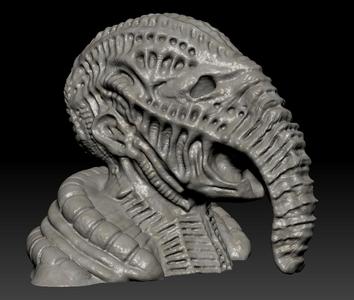 SPACE JOCKEY  BUST ENGINEER ALIEN XENOMORPH GIGER PROMETHEUS