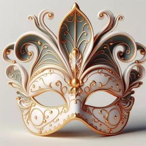 2470Venetian Carnival Mask Color 3D Model  magic