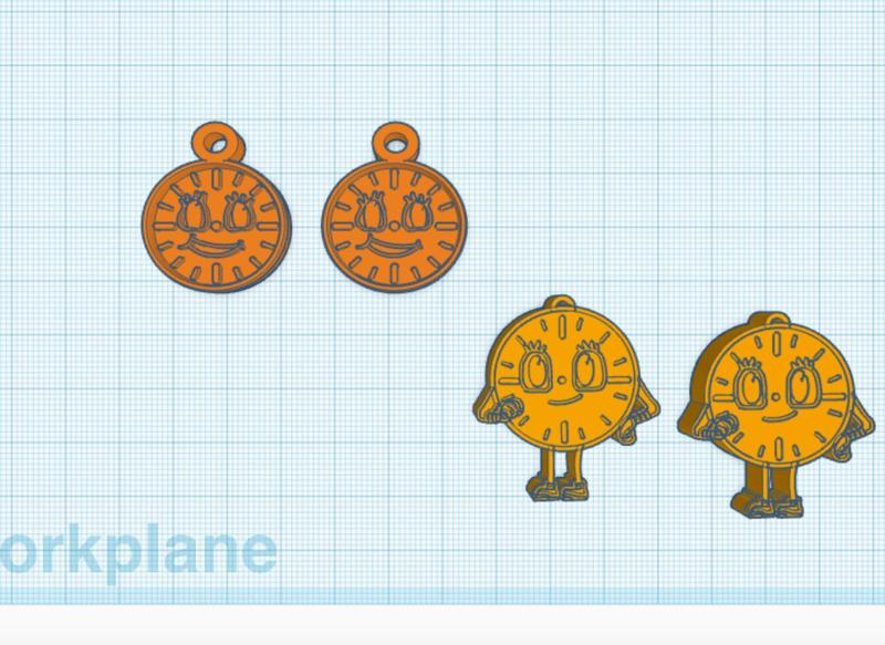 Miss Minutes earrings set of 2