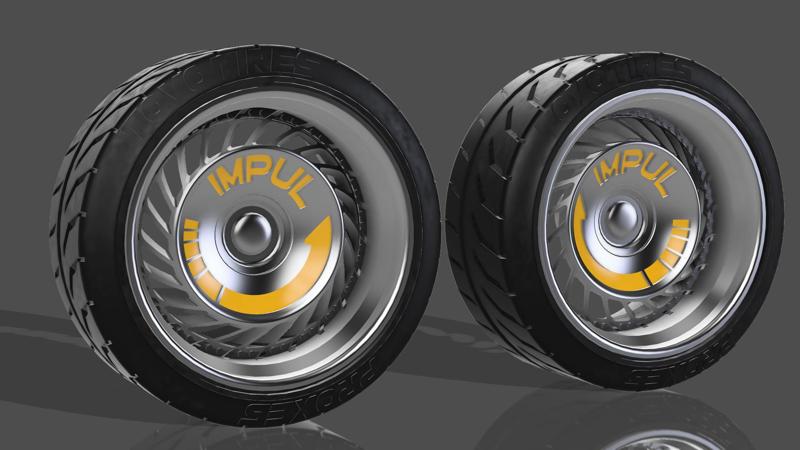 1/24 JDM Turbo wheel 28 mm for scale model cars