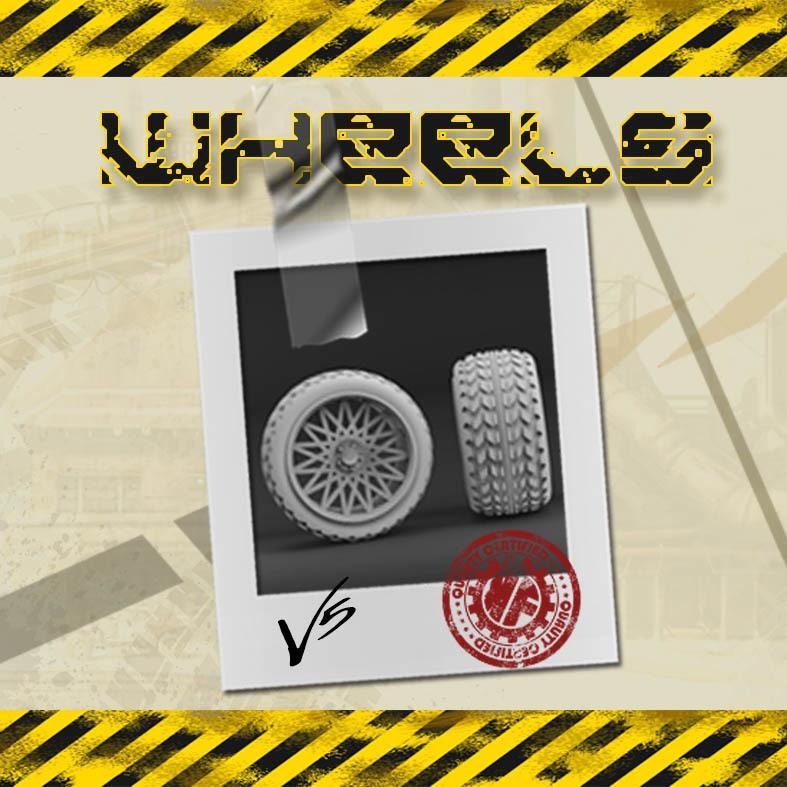 Gaslands wheels 1/64 KAVANFACTORY V5