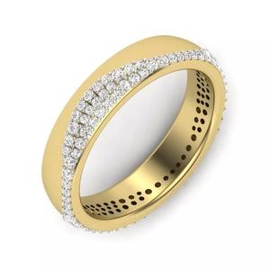 Eternity women wedding engagement ring 3dm render detail