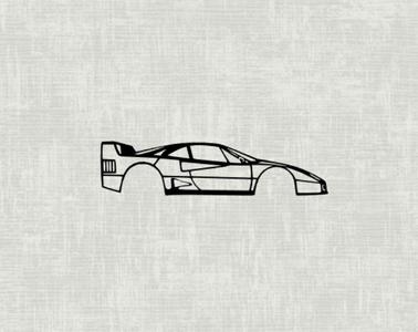 WALL ART CAR F40 WALLART FERRARI DECORATION