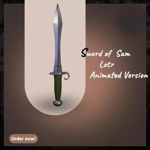 Animated Sting Sword lord of the rings 3D DIGITAL DOWNLOAD