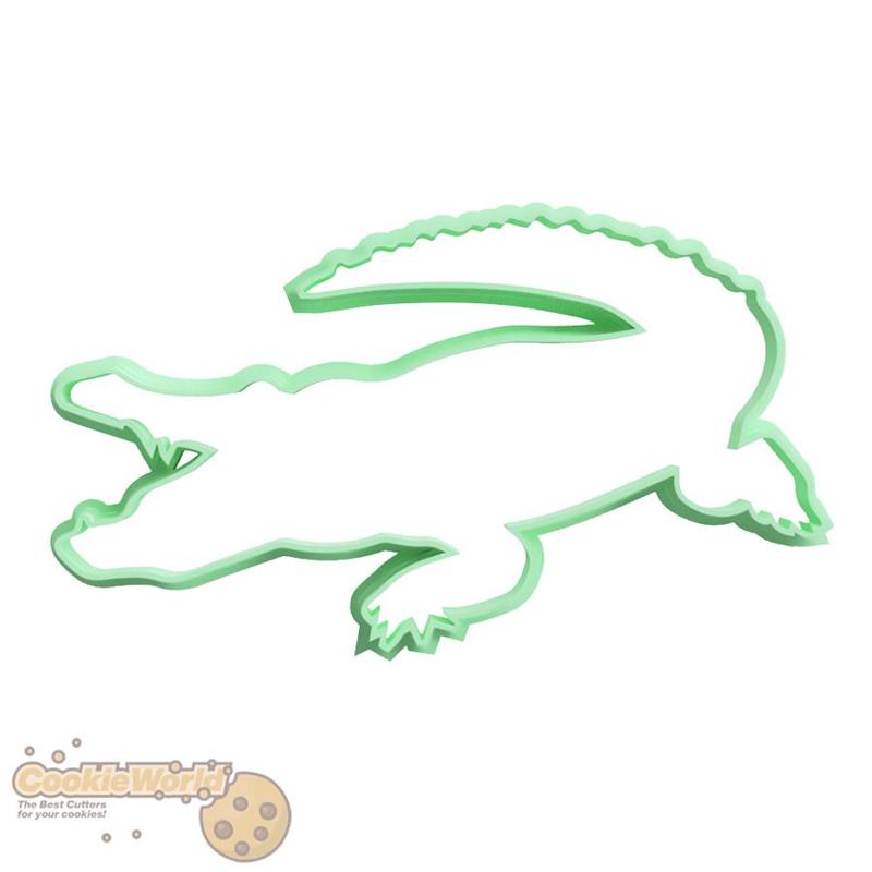 Alligator Cookie cutter & Stamp