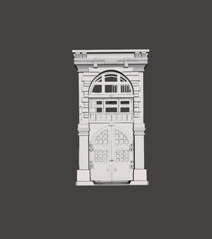 FAN ART REAL GHOSTBUSTERS FIREHOUSE ENTRANCE DIORAMA