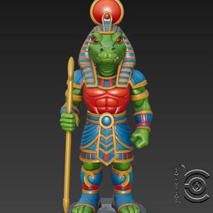 Egyptian Crocodile God - Sobek Inspired Deity