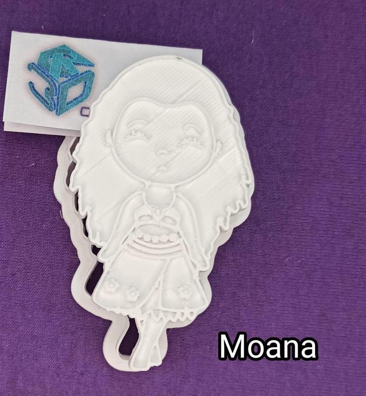 Princesses. Mohana. Cutters with Stamp/Stamp.