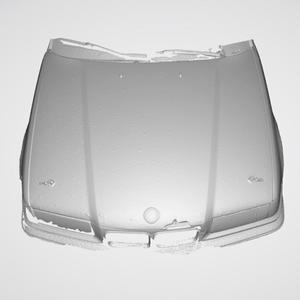 BMW E36 sedan hood 3d scan