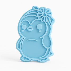 PENGUIN COOKIE CUTTER WITH FLOWER