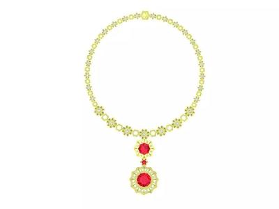 6590 Luxury Fashion Diamond Women Necklace