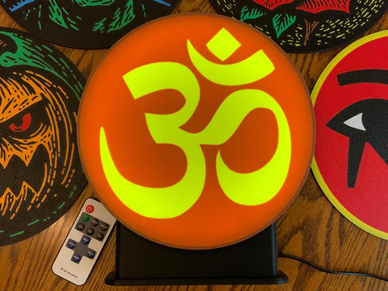 Om (Aum) Symbol 240mm Lightbox Lens