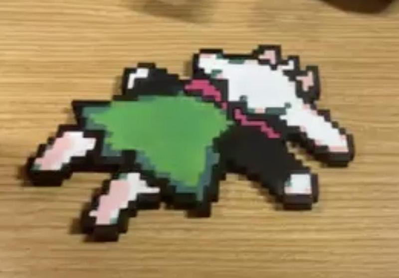 Ralsei Coaster Flat Pixel Art
