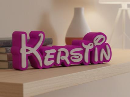nameplate lettering kerstin