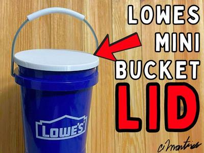 Snap On Lid for Lowe’s Mini 5-Gallon Bucket (Slim Fit)