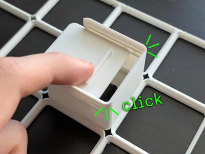 Locking Slide Lid Gridfinity Bin