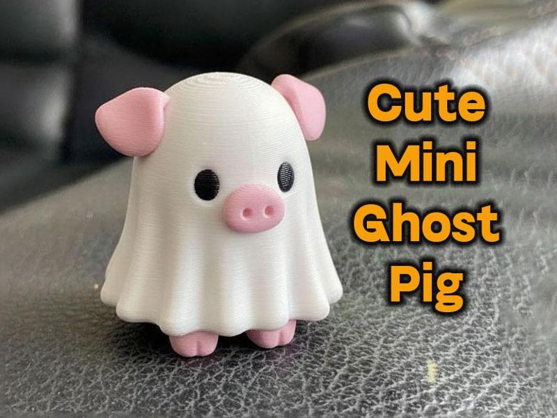 Mini Ghost Pig – Cute Halloween  Decoration